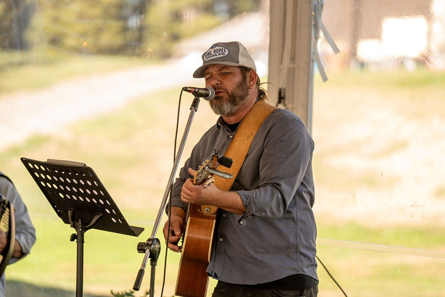 Drew Landry and friends provide fantastic music after the ceremony and at the close of the event.