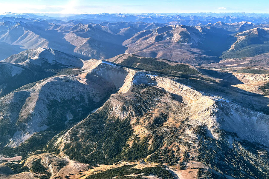 Aerial photo of the Badger-Two Medicine