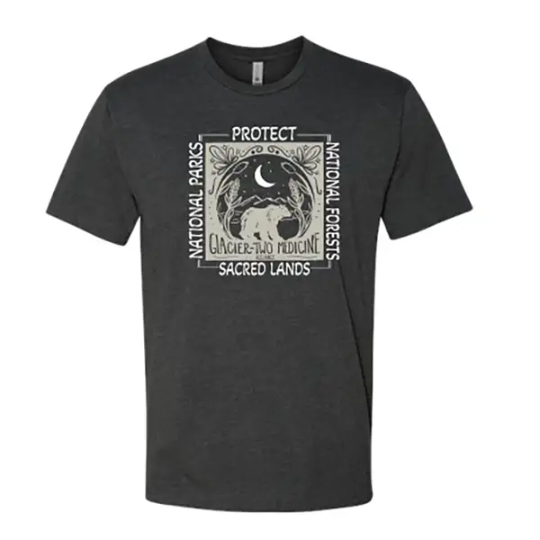 Protect Land tshirt in charcoal