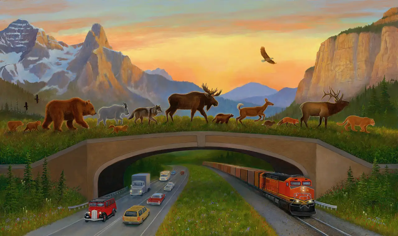 Win a limited edition print of Safe Passage by Monte Dolack at the 2026 Fall Gathering!