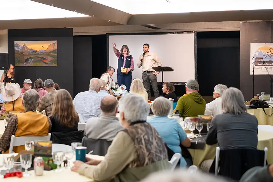 GTMA staff lead the live auction during the 2026 Fall Gathering