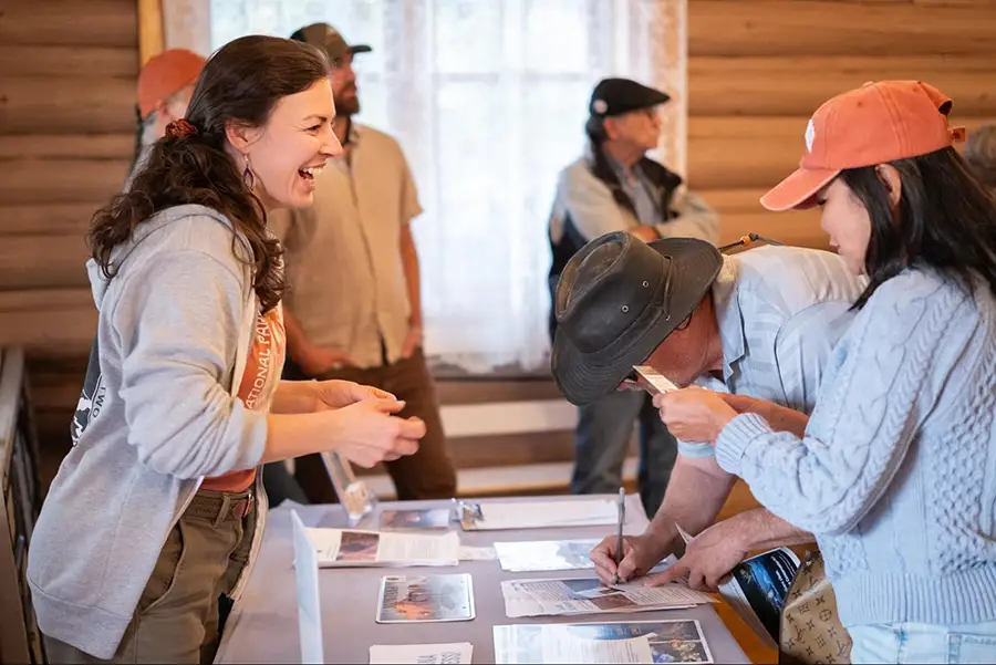 2026 Fall Gathering attendees checking in for the event